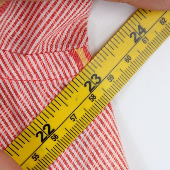 Vintage Gianfranco Ruffini Shirt Mens Pink Striped Button Down Short Sleeve XL - Picture 7 of 8